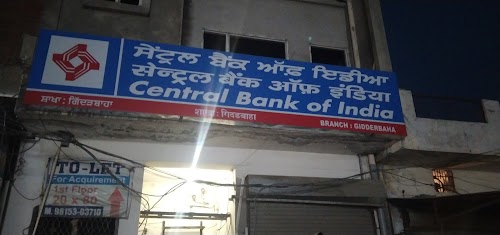 CENTRAL BANK OF INDIA - GIDDARBAHA Branch