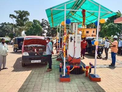 Indian Oil Petrol Pump and Think Gas CNG PUMP
