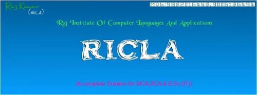 RICLA-Classes For Computer Languages & Applications