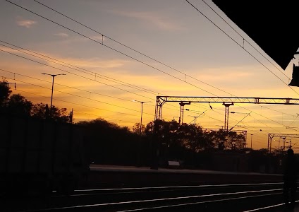 Maksi railway station electrical substation