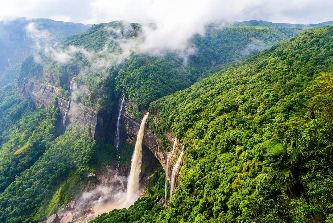 Nohkalikai waterfalls Top
