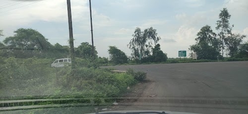 Three roads joint sign board