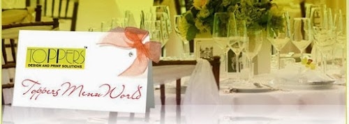 Toppers Menu Cards & Folders
