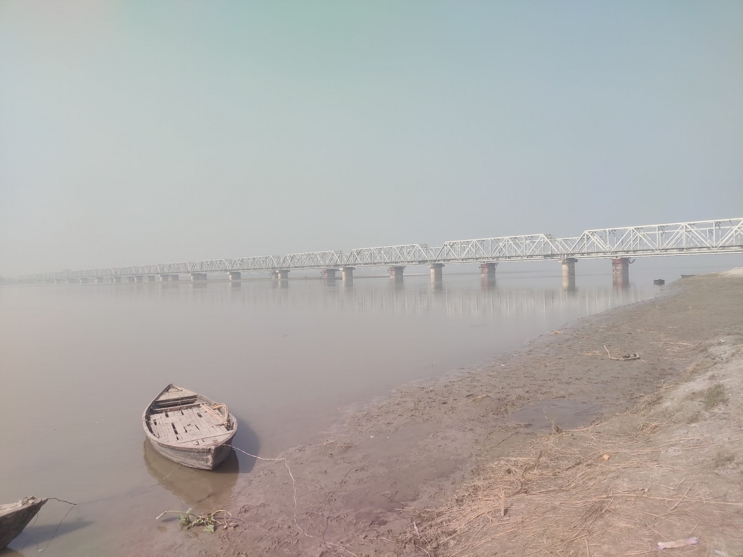 Ghagra Bridge Over River Ghagra
